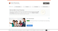 Desktop Screenshot of crear-empresas.com