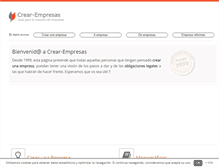 Tablet Screenshot of crear-empresas.com